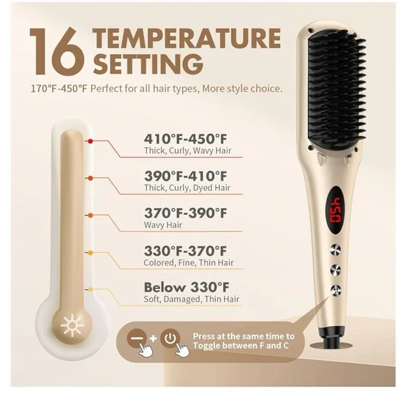 Miropure hair straightener comb - Picture 6 of 10